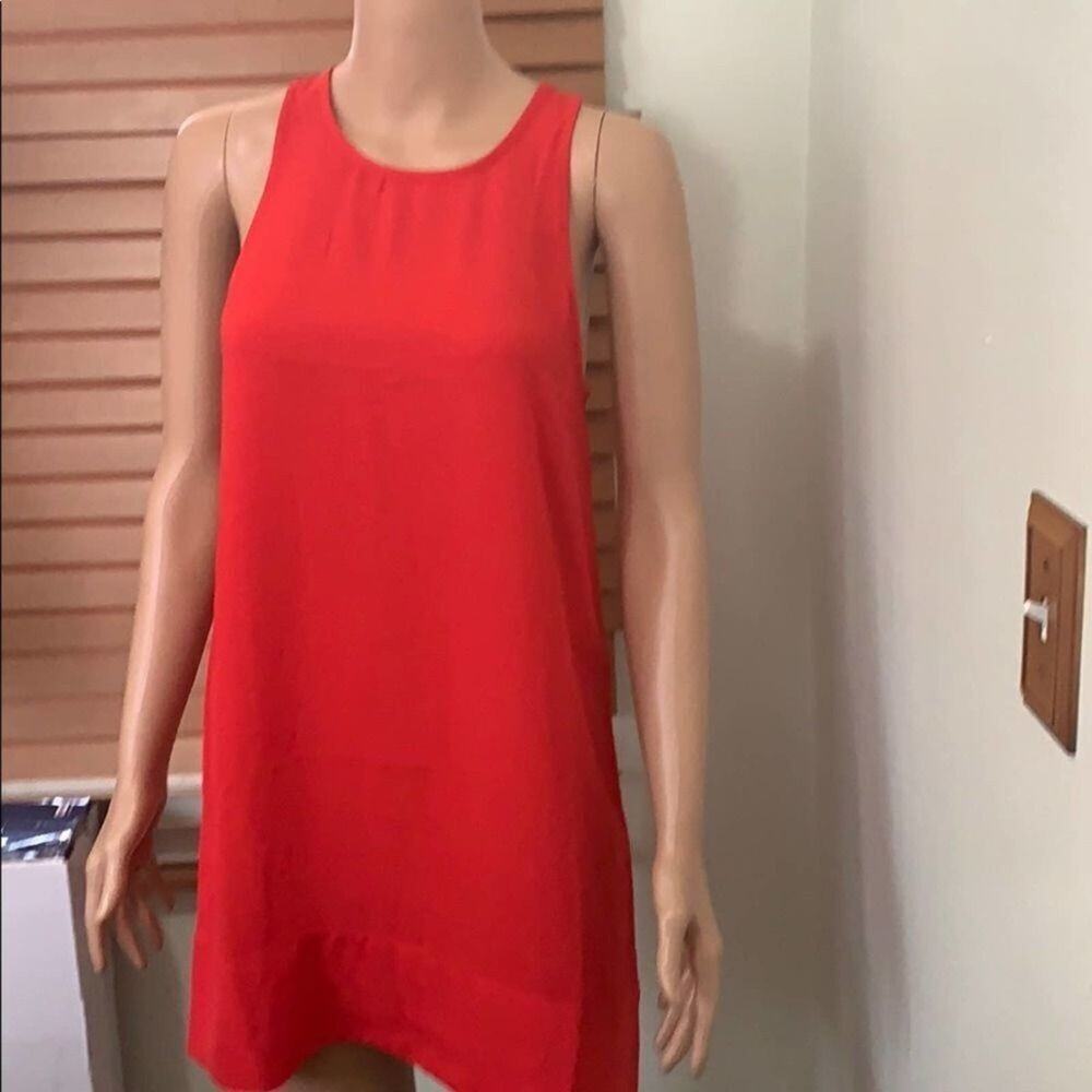 NWOT LEITH RED SLEEVELESS SHIFT‎ DRESS SIZE XS